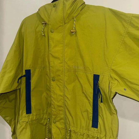 Vintage Timberland Weathergear Mens Large Jacket Coat Windbreaker Zip Up - Picture 3 of 12